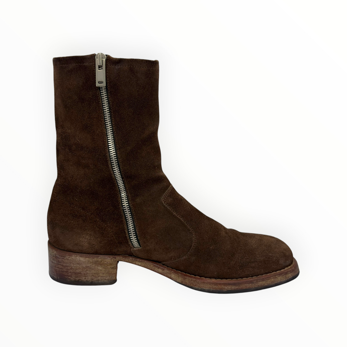 Maison Margiela Dark Brown Suede  Campus Boots