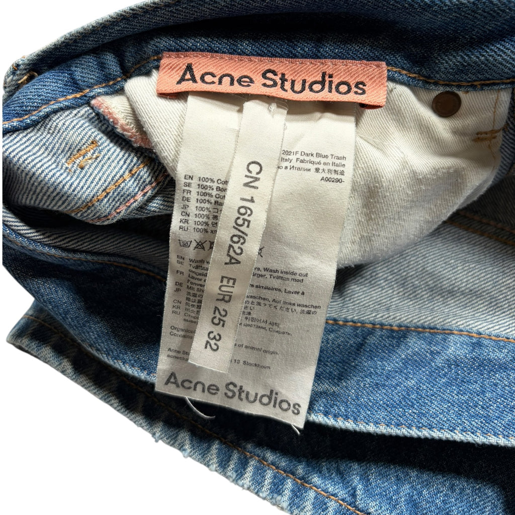 Acne Studios 2021F Dark Blue Trash Jeans