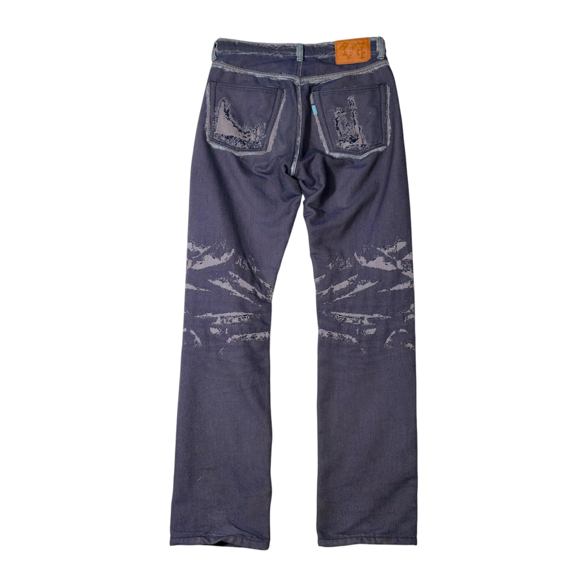 Issey Miyake A-POC Skeleton Jacquard Denim Jeans