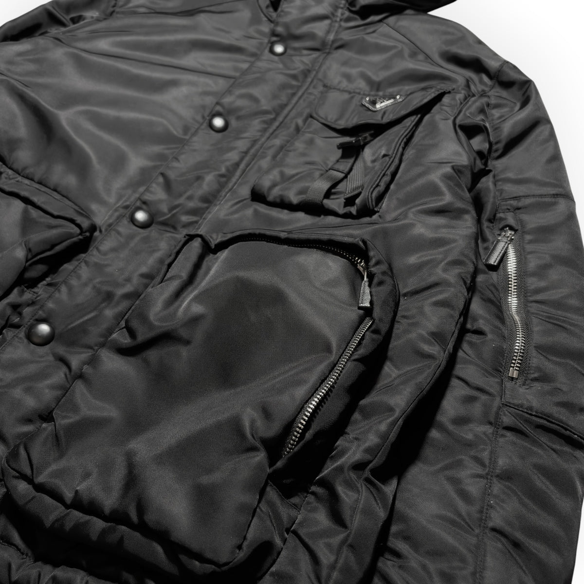 Prada Re-Nylon Technical Utility Hooded Jacket FW21