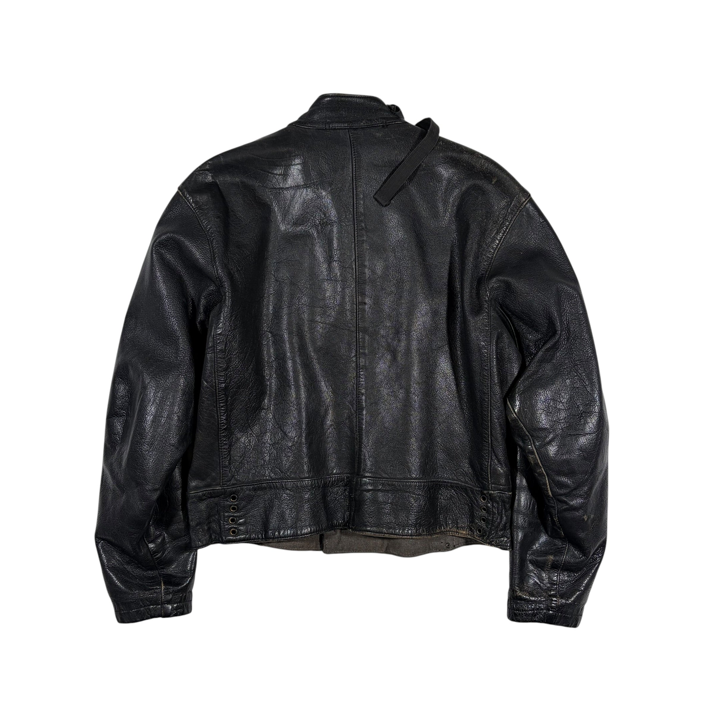 Vintage Swedish Military M1910 Leather Dispatch Rider Jacket