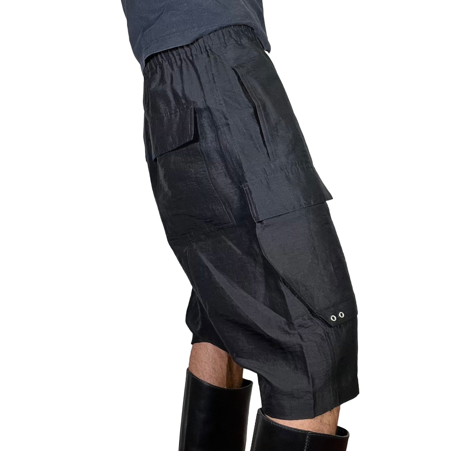 Rick Owens SS23 "Edfu" Cargo Pods Shorts