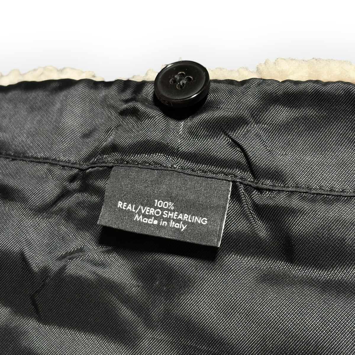 Gucci 2014 Detachable Shearling Collar Leather Aviator Jacket
