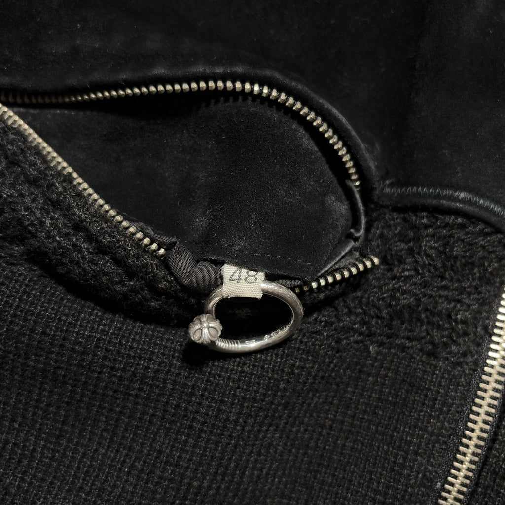 Jean Paul Gaultier CUIR Suede & Knit Hybrid Bomber Jacket