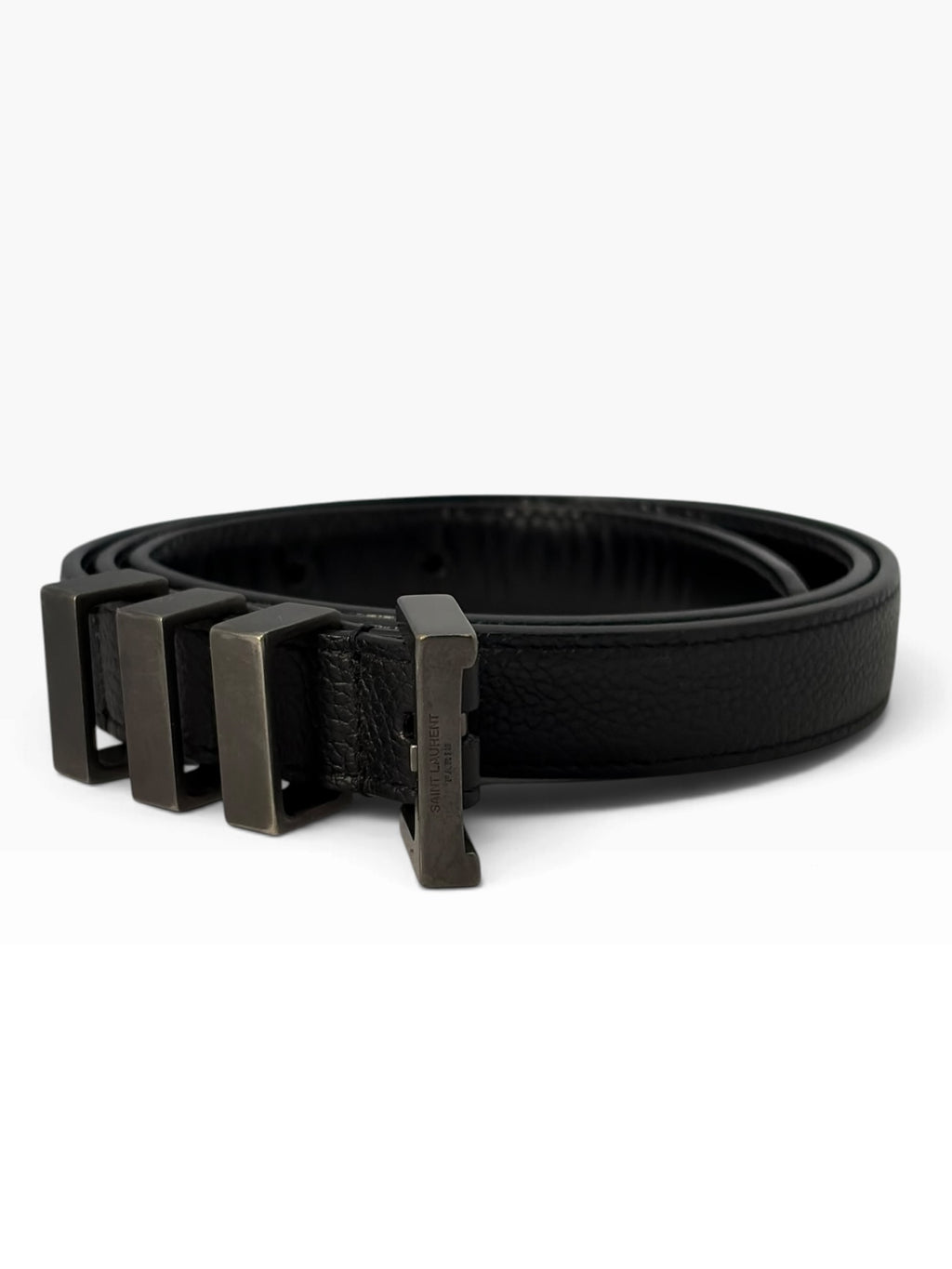Saint Laurent 2015 3-Passer-By Leather Belt
