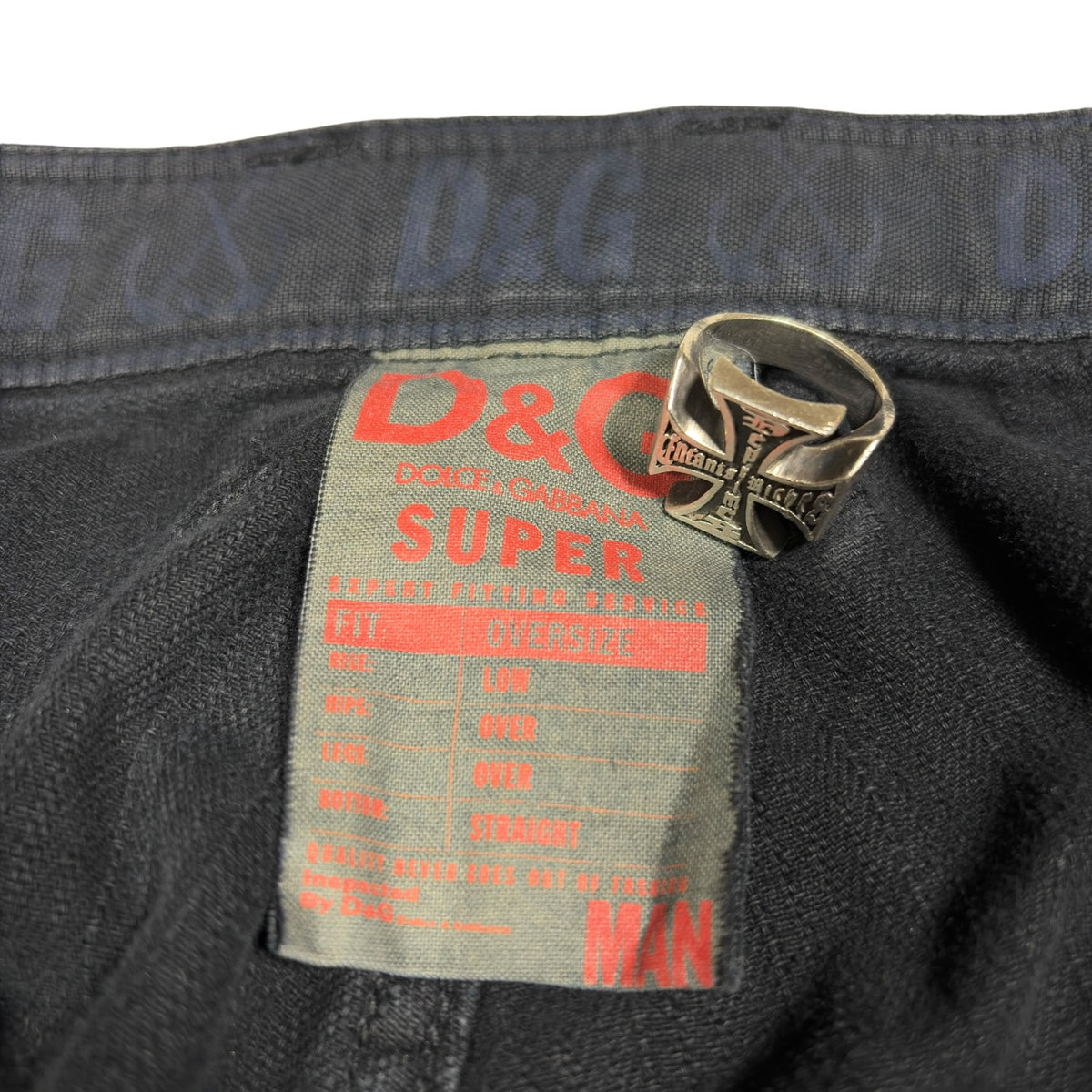 Dolce & Gabbana "Love Affair" Dark Blue Cargo Trousers