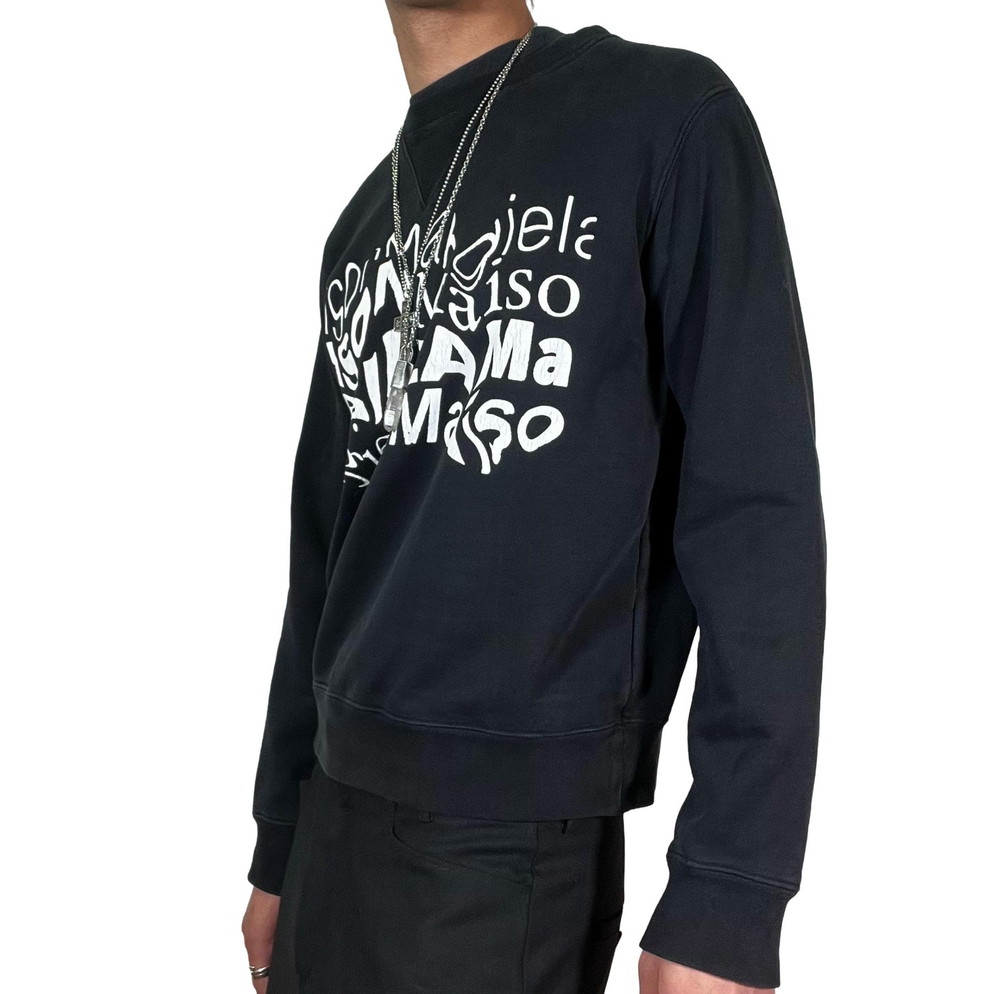 Maison Margiela 2021 Distorted Logo Sweatshirt
