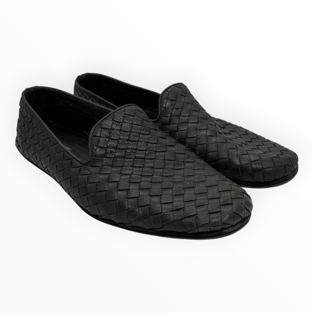 Bottega Veneta Intrecciato Leather Loafers