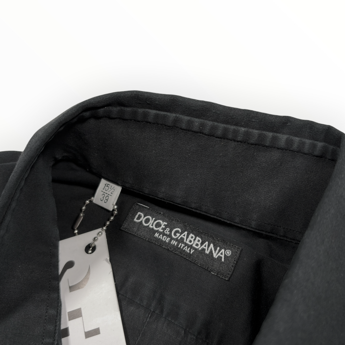 Dolce & Gabbana 2000s Black Cotton Dress Shirt
