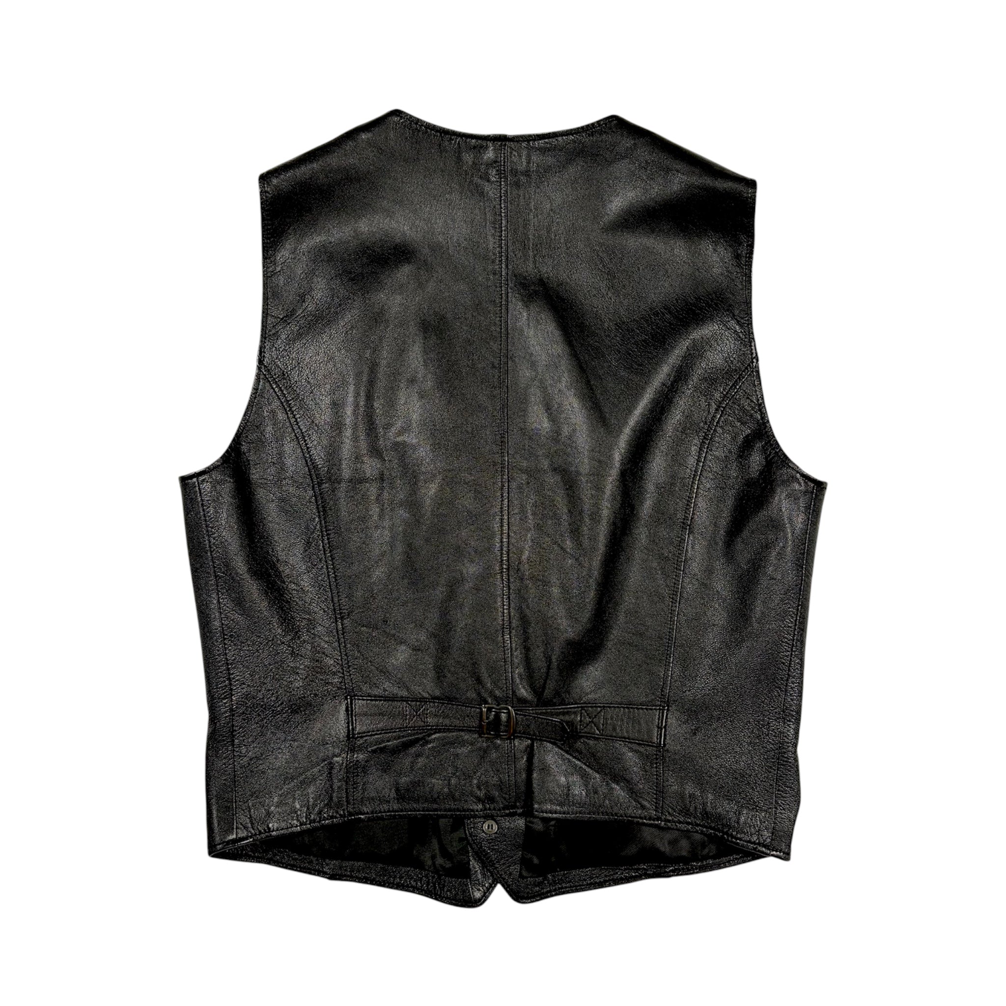 Vintage Jofama Malung Sweden Genuine Goatskin Leather Vest
