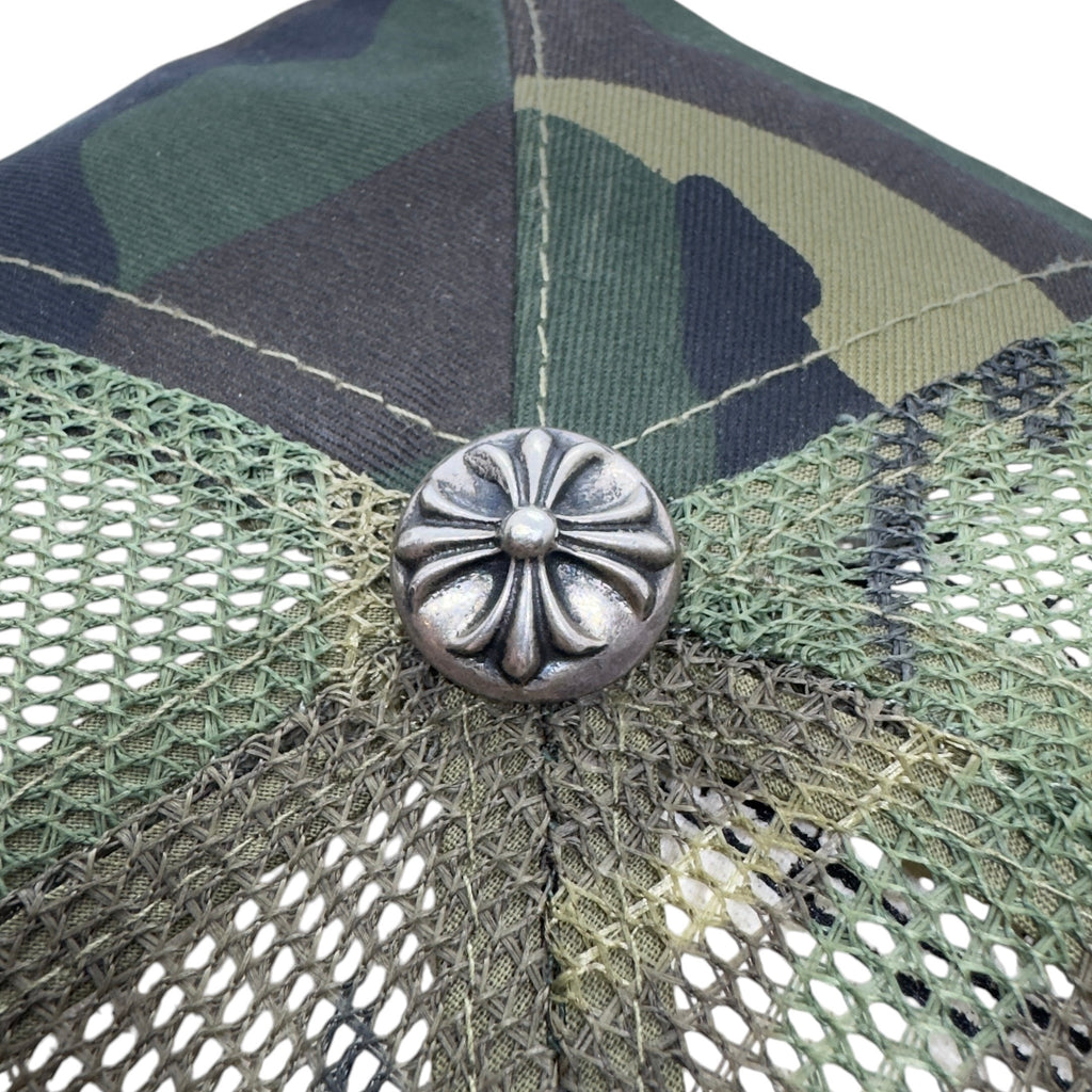 Chrome Hearts Camo "FUCK" Patch Trucker Hat