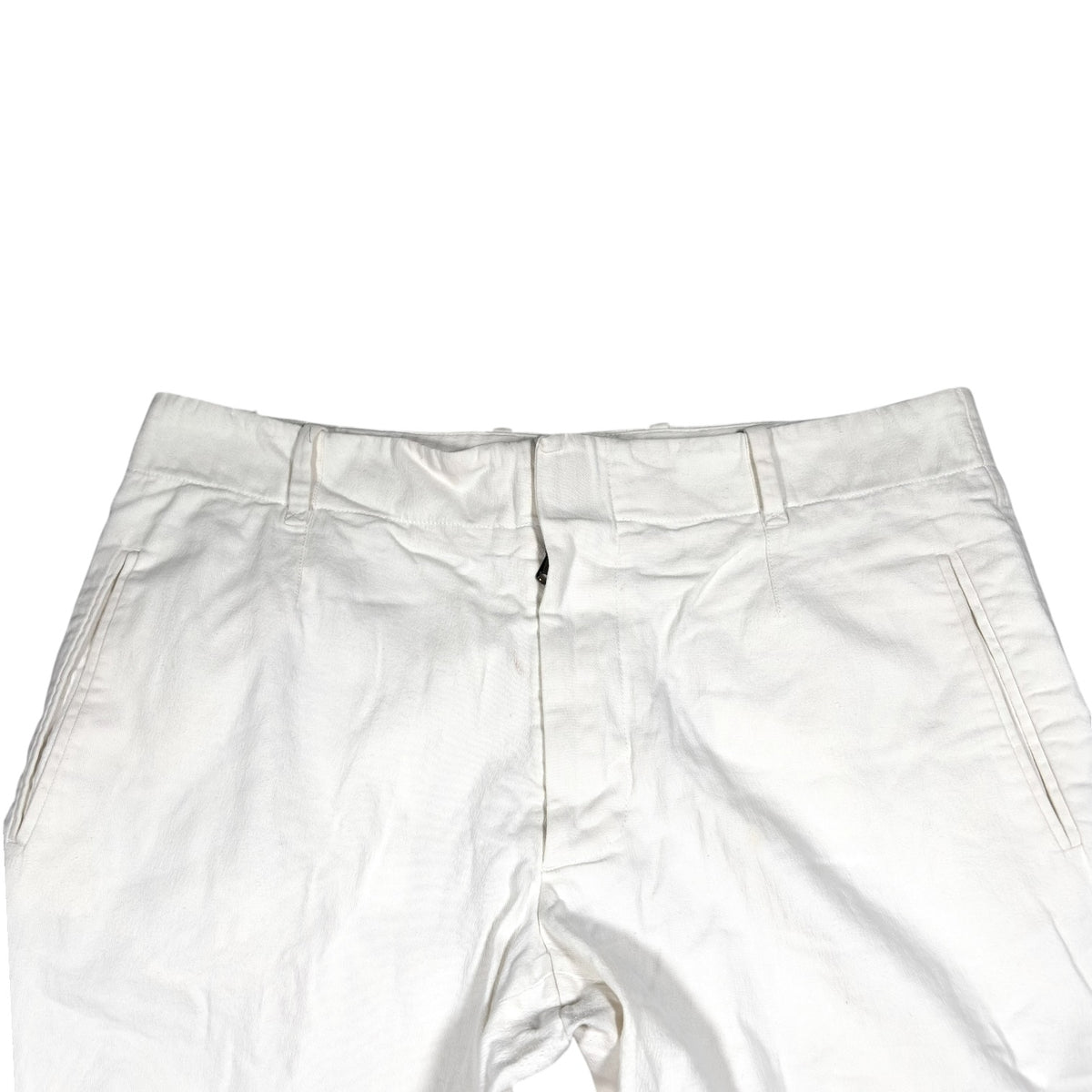 Dolce & Gabbana White Zip Trousers