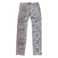 Just Cavalli Pink Python-Print Jeans