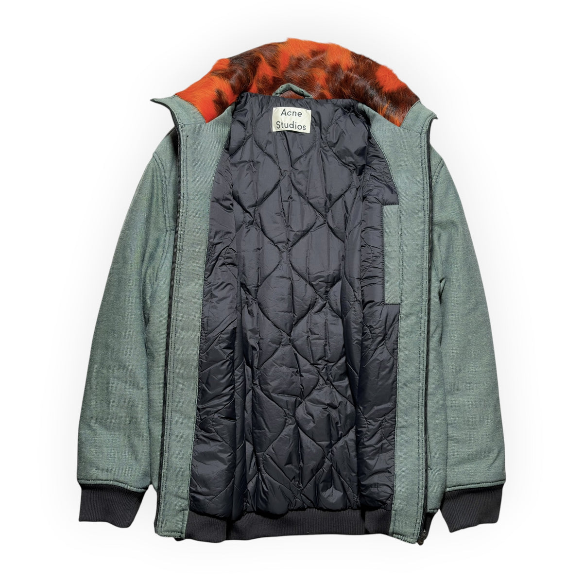 Acne Studios Faux-Fur Collar Belted Utility Jacket