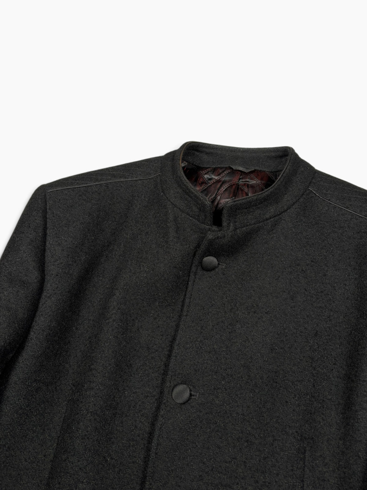 Versace Wool Mandarin Collar Jacket