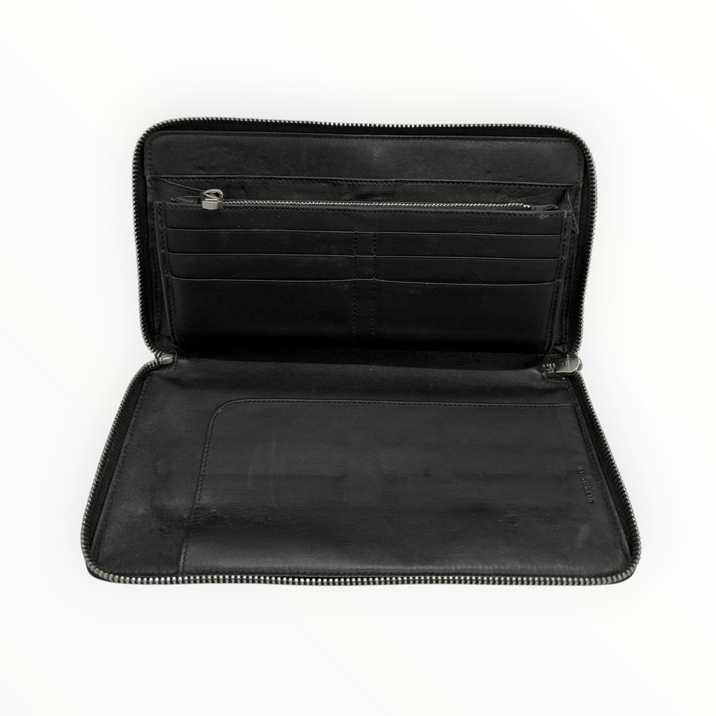 Givenchy Star Embossed Zip-Around Travel Wallet