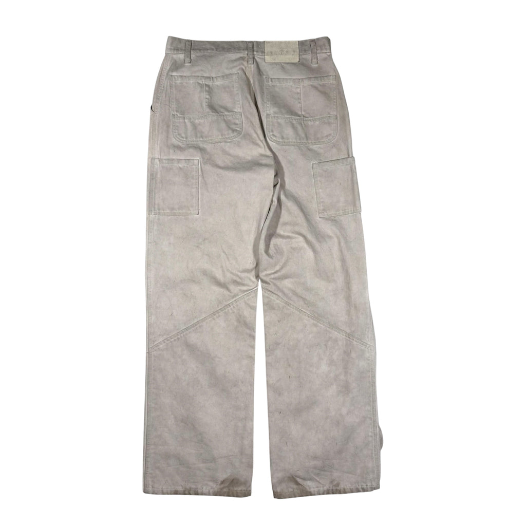 Alexander Digenova Off-White Distressed Utility Workwear Pants