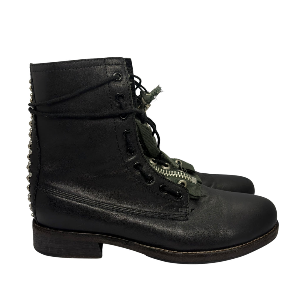 Undercover SS11 "Underman" Studded Zipper Combat Boots