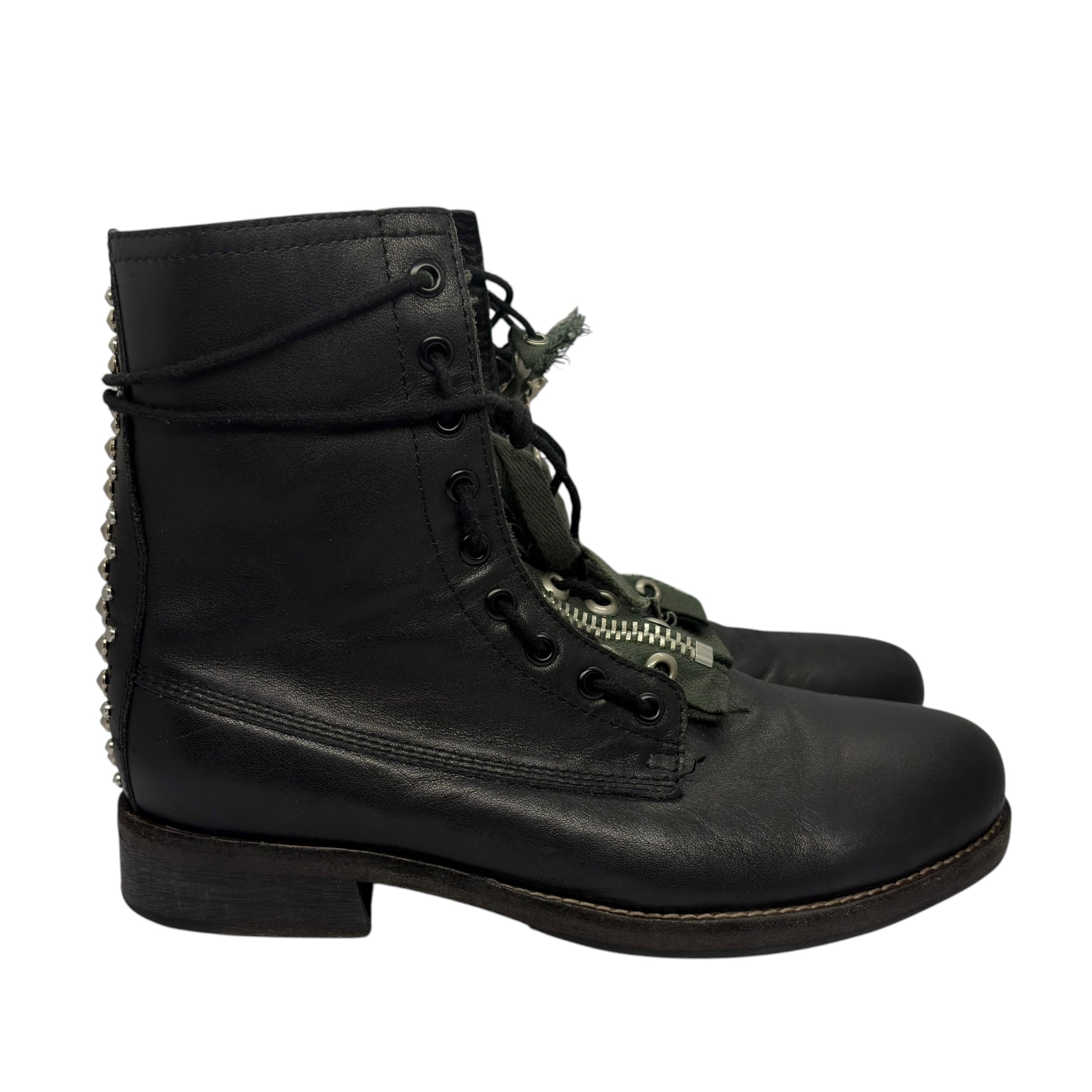 Undercover SS11 "Underman" Studded Zipper Combat Boots
