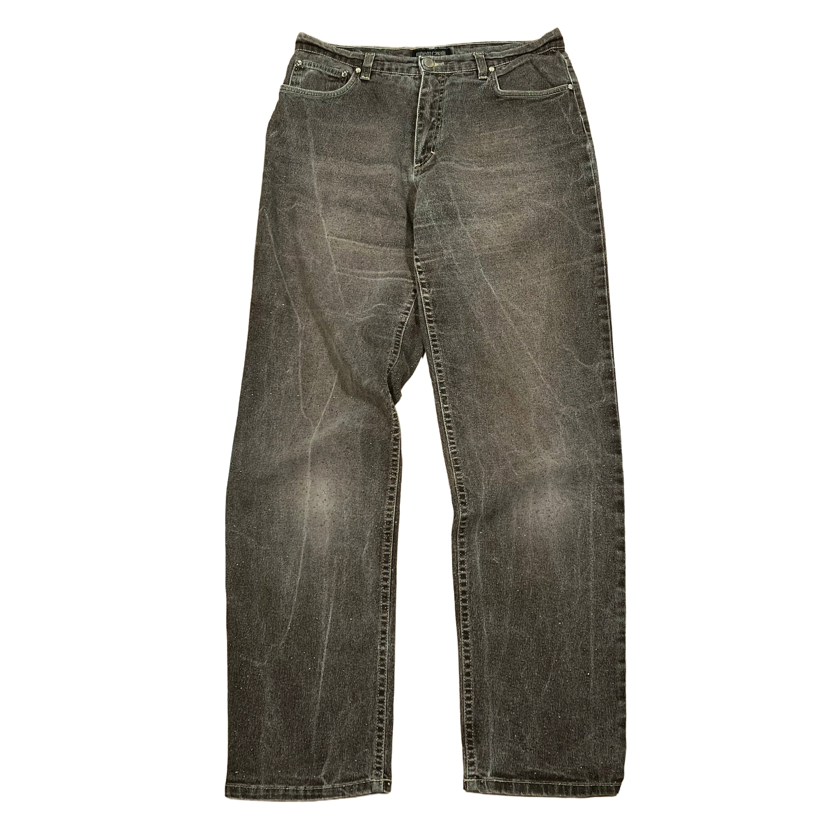 Roberto Cavalli Gold Thread Jeans