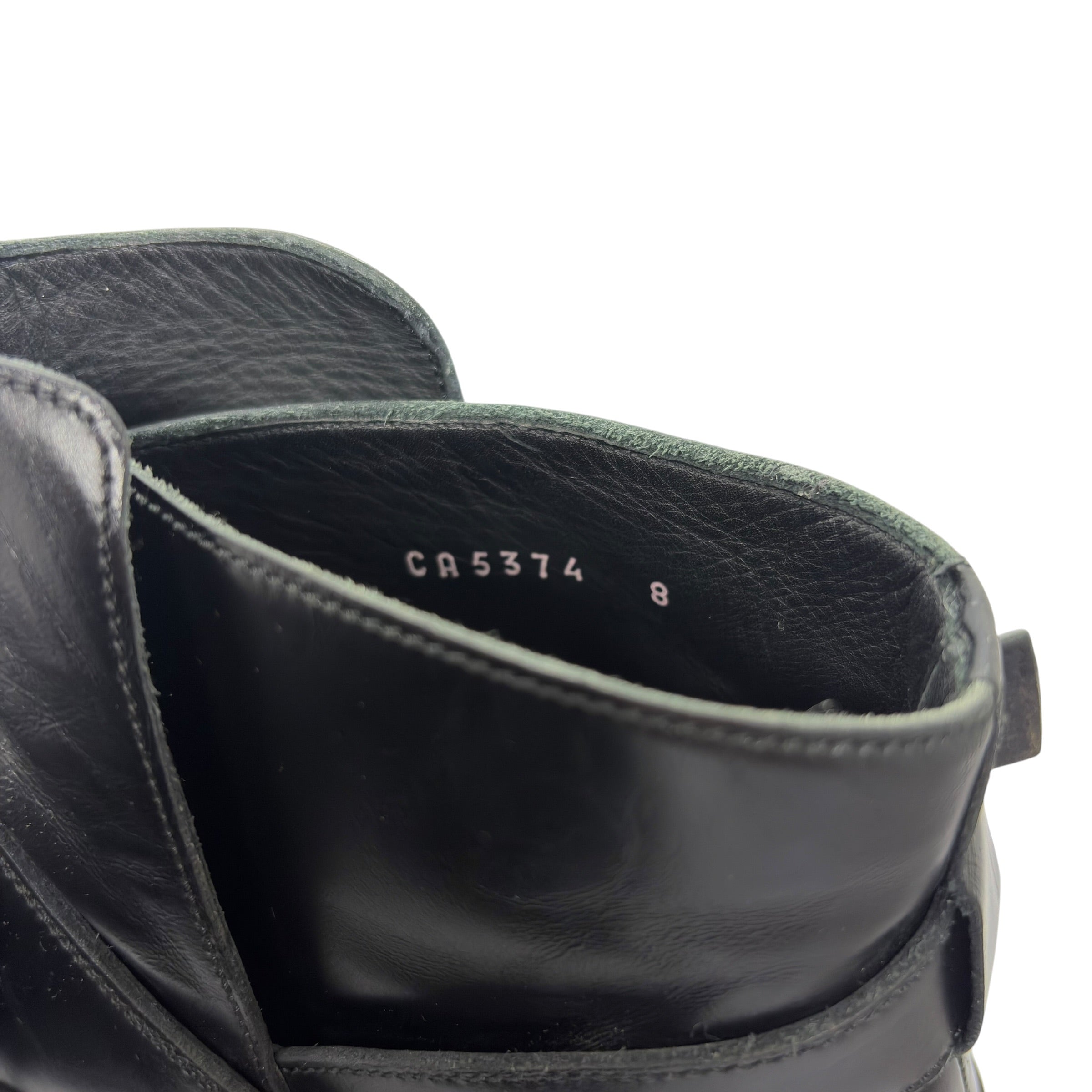 Dolce & Gabbana 2014 Buckled Leather Lace-Up Ankle Boots