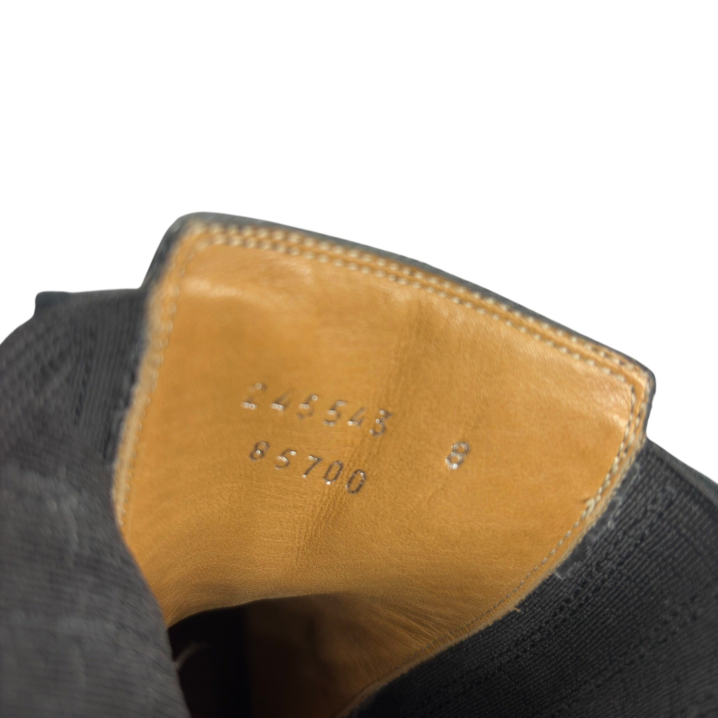 Gucci Black Leather Lug-Sole Chelsea Boots