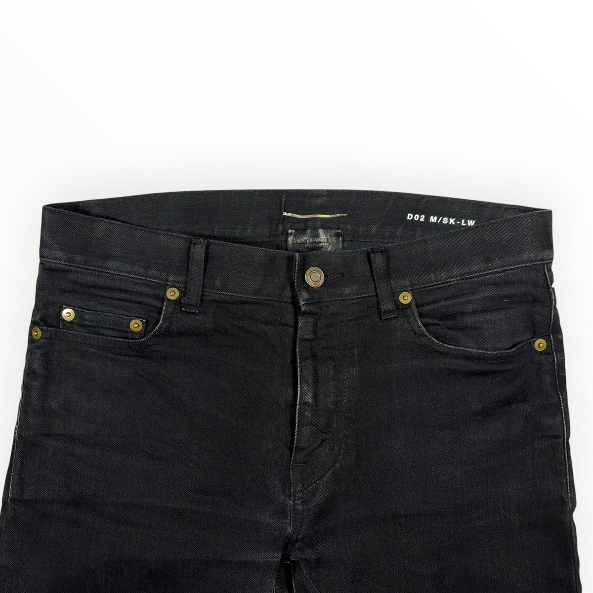 Saint Laurent 2016 D02 Knee-Slit Jeans