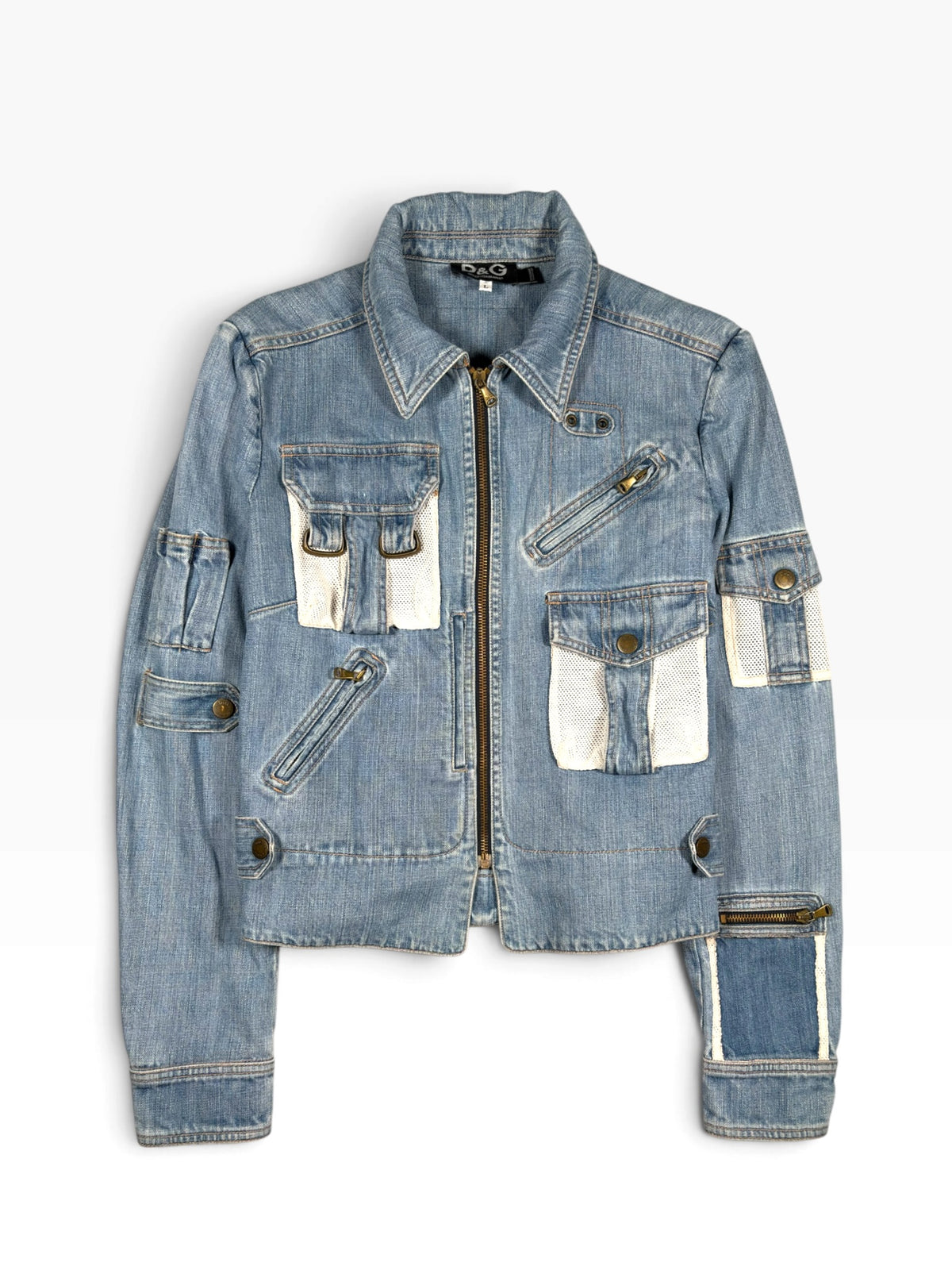 Dolce & Gabbana SS03 Multi-Pocket Denim Jacket