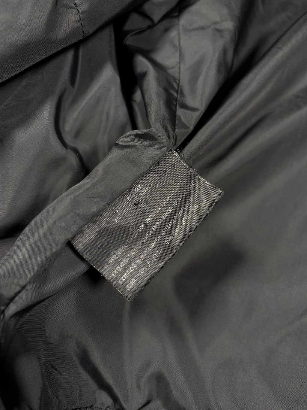 Prada Black Padded Hooded Nylon Jacket