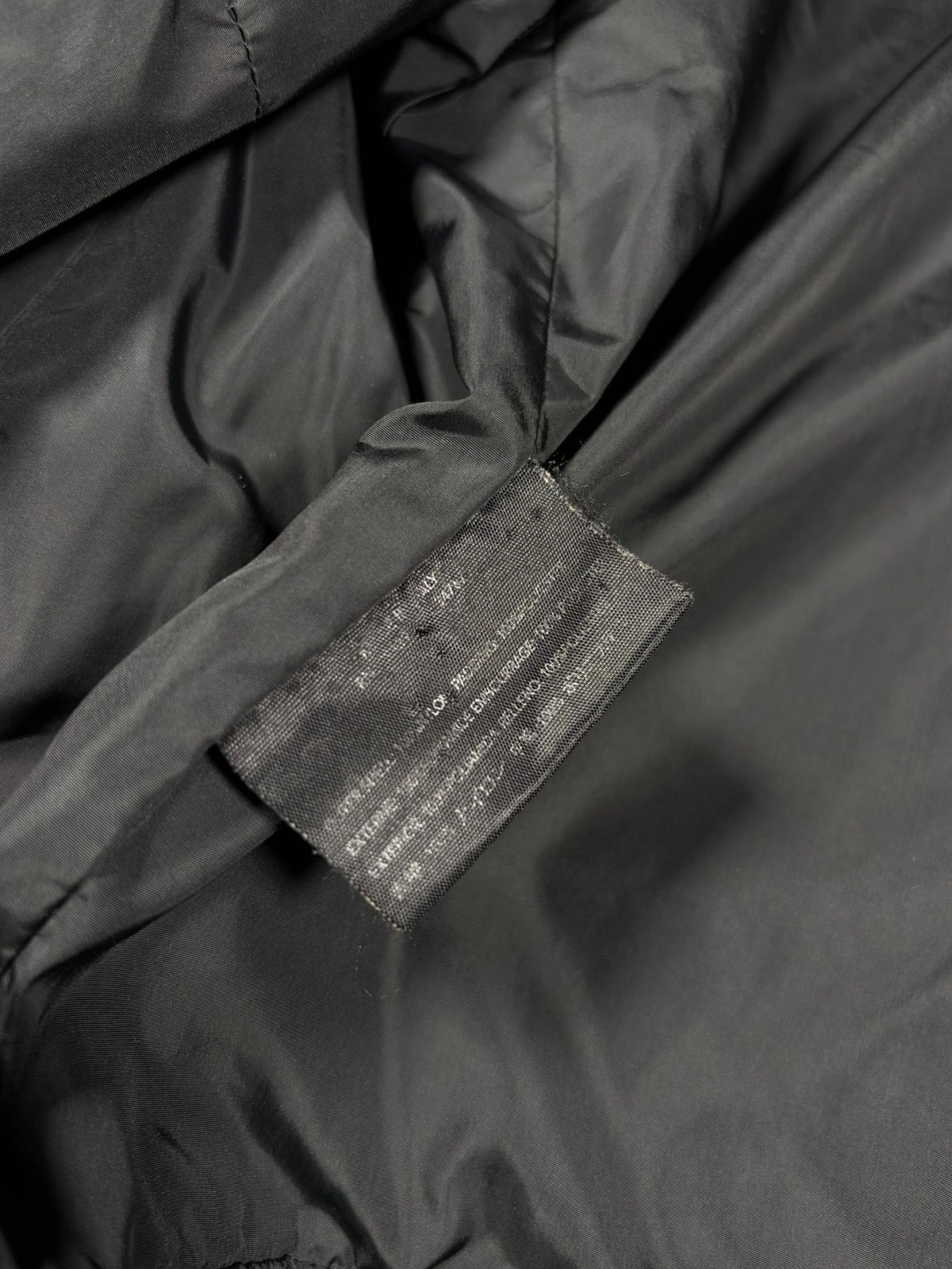 Prada Black Padded Hooded Nylon Jacket
