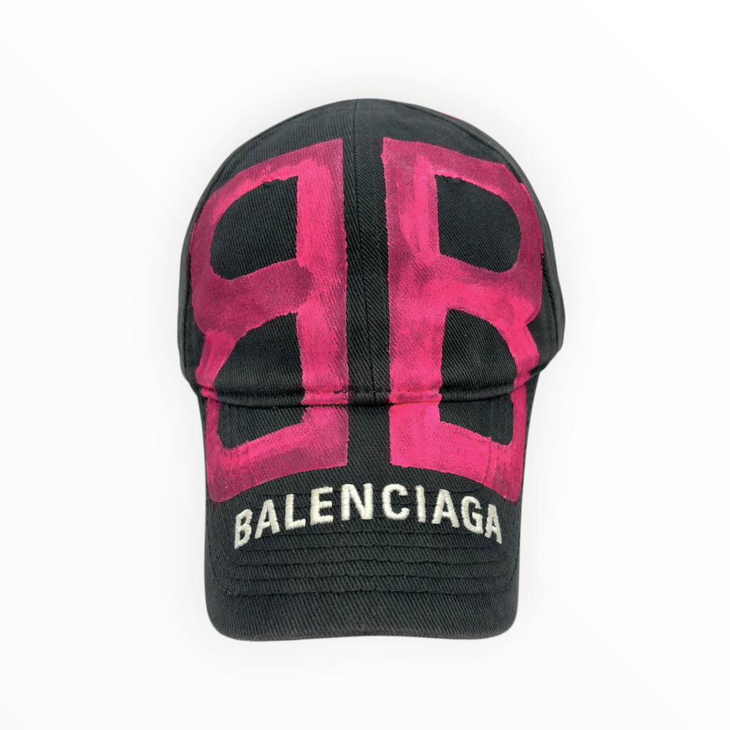 Balenciaga Graffiti Paris BB Logo Baseball Cap