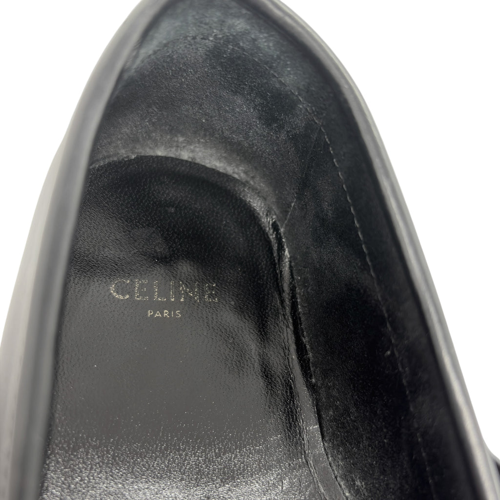 Celine Zebra Calf-Hair Tassel Kiltie Loafers