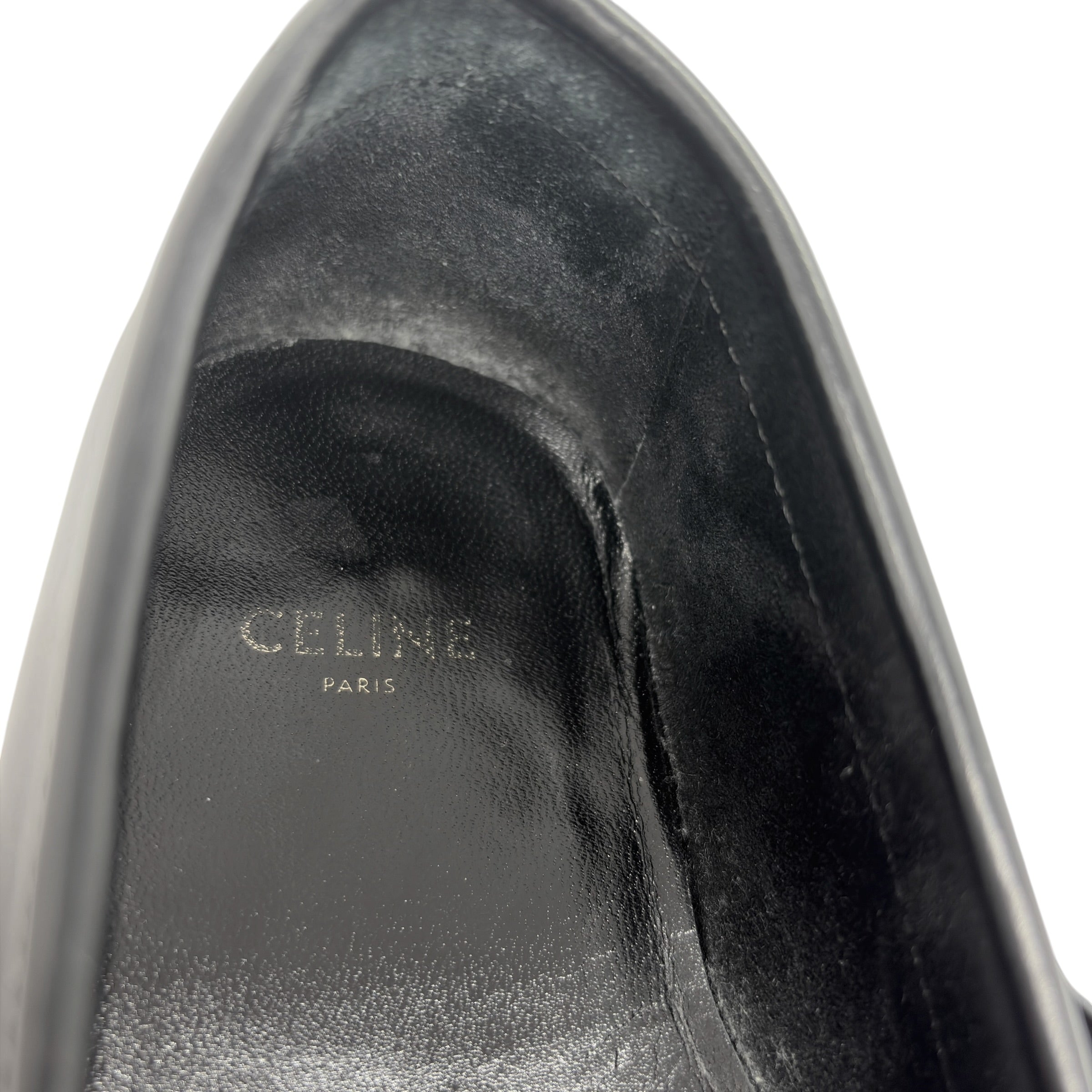Celine Zebra Calf-Hair Tassel Kiltie Loafers