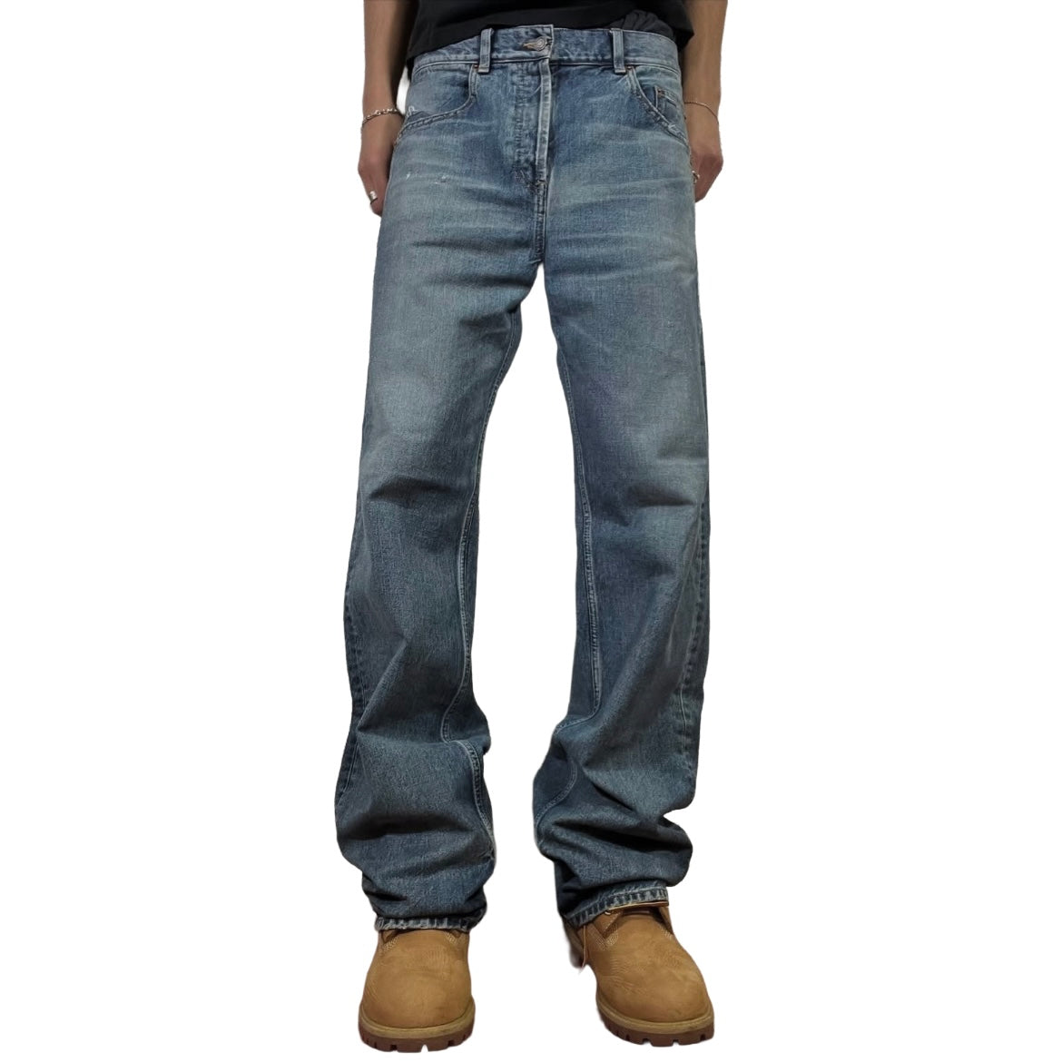 Saint Laurent D45 Wide Leg Jeans