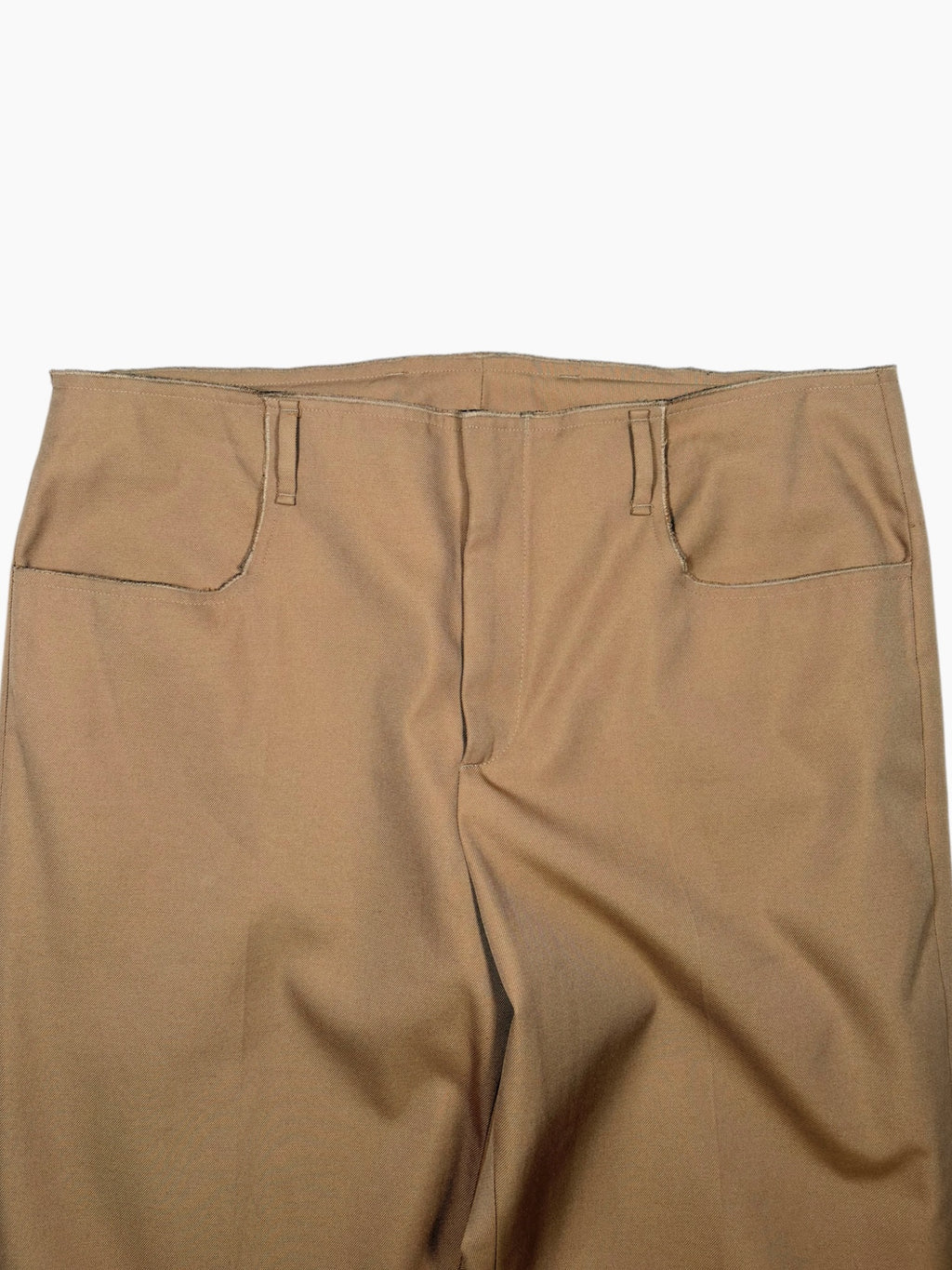 Acne Studios Beige Flared Twill Trousers