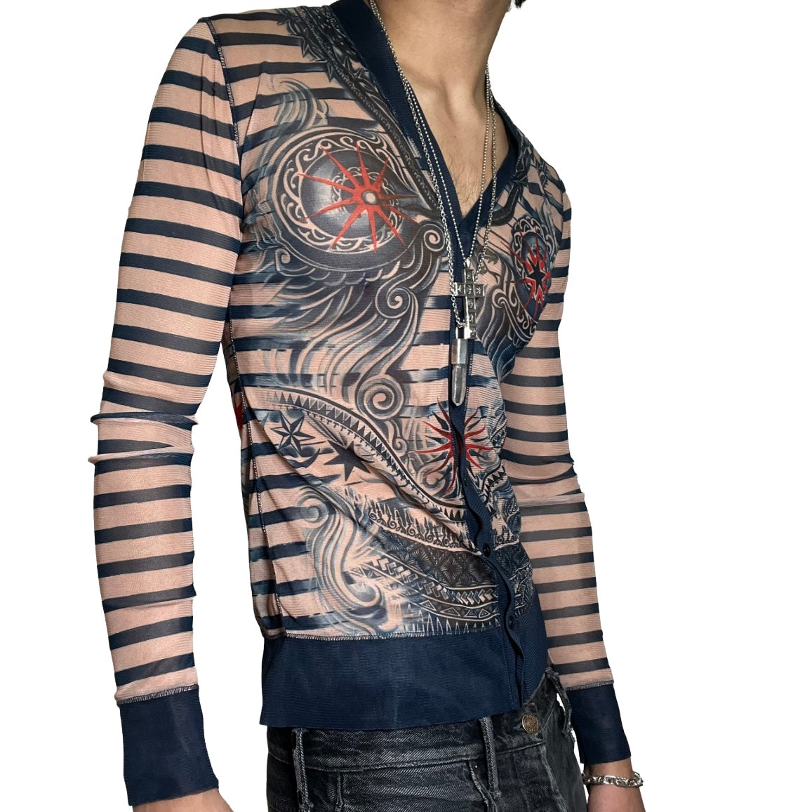 Jean Paul Gaultier x Lindex Mesh Cardigan