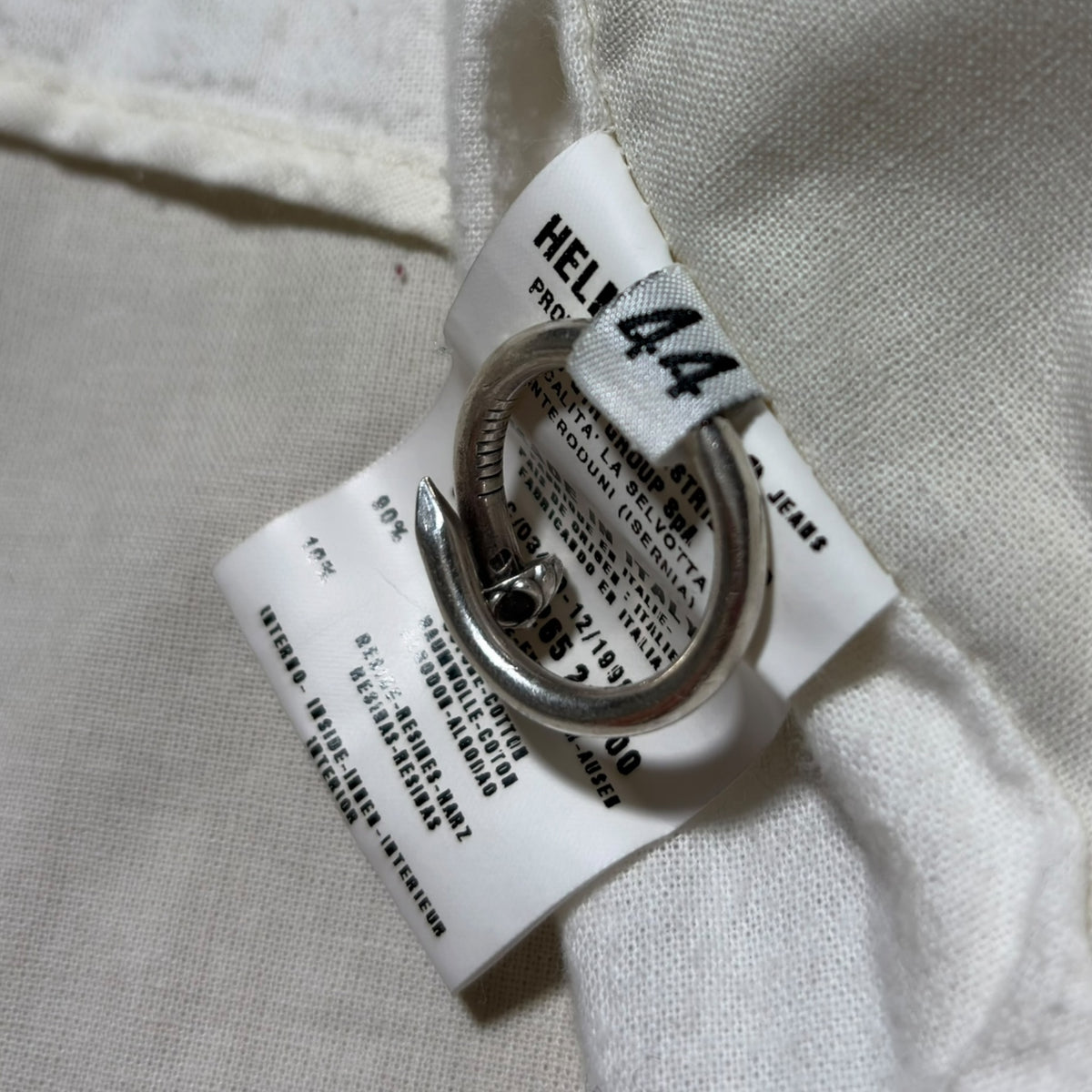 Helmut Lang 1998 Coated Canvas Trench Coat
