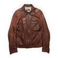 Dolce & Gabbana Vintage Brown Lambskin Leather Multi-Pocket Jacket