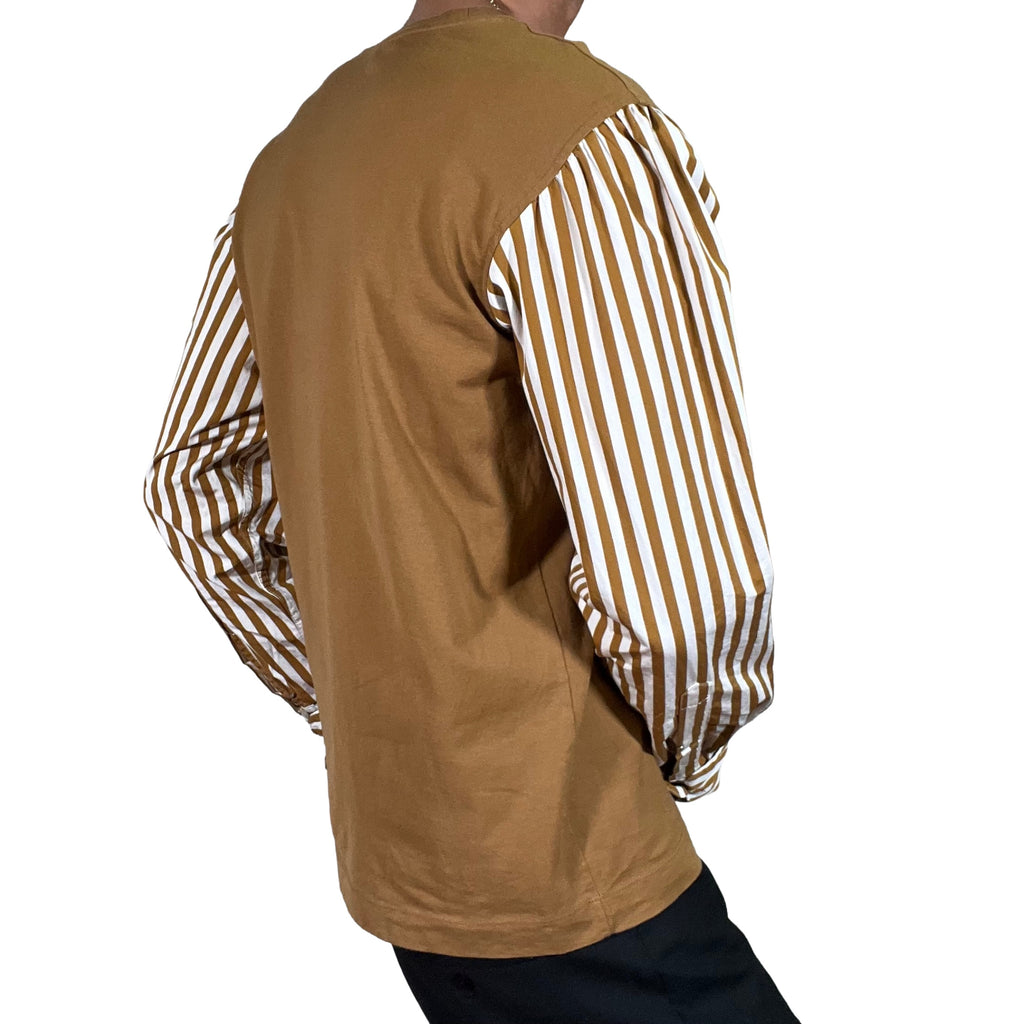 Dries Van Noten Contrasting Striped Sleeve Top