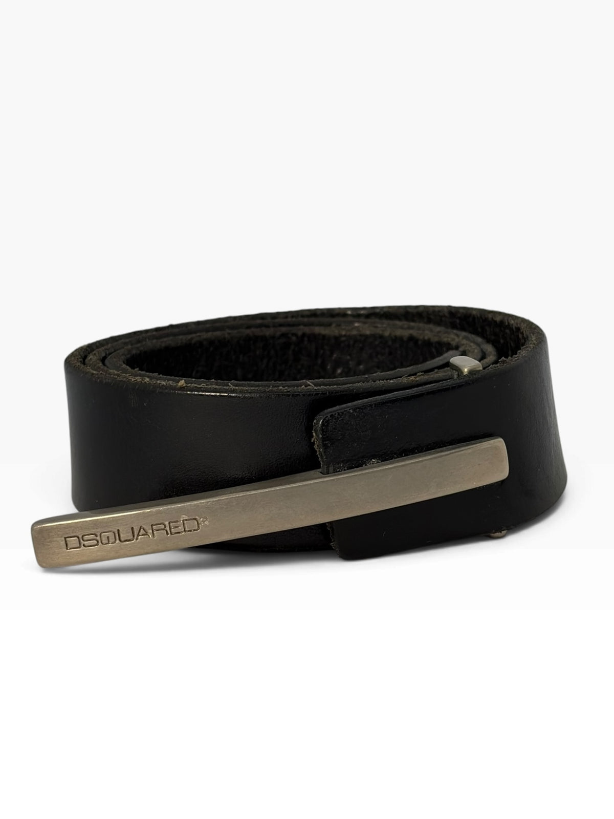 Dsquared² Leather Metal Pin-Closure Belt
