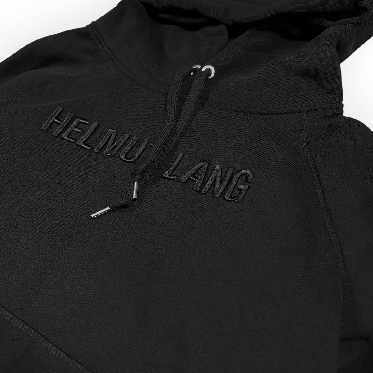 Helmut Lang Embroidered Logo Hoodie