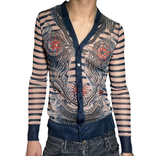 Jean Paul Gaultier x Lindex Mesh Cardigan