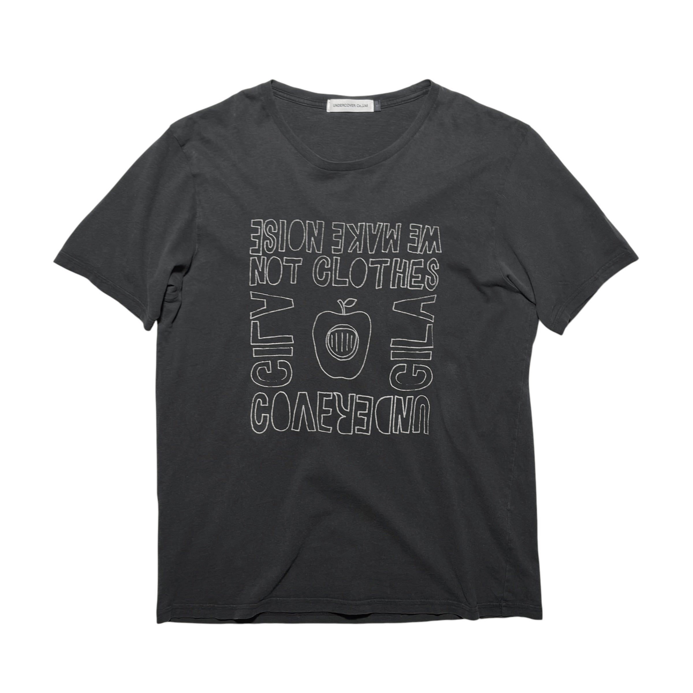 UNDERCOVER "We Make Noise Not Clothes" Apple Graphic T-Shirt