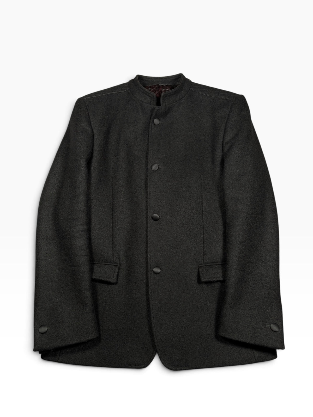 Versace Wool Mandarin Collar Jacket