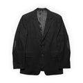 Prada Leather Elbow Patch Virgin Wool Blazer