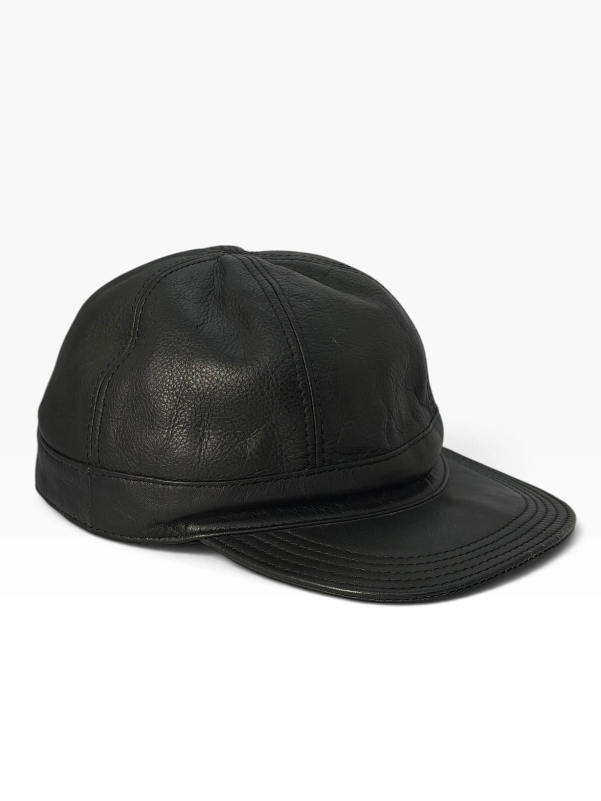 Italian Vintage Leather 6-Panel Cap