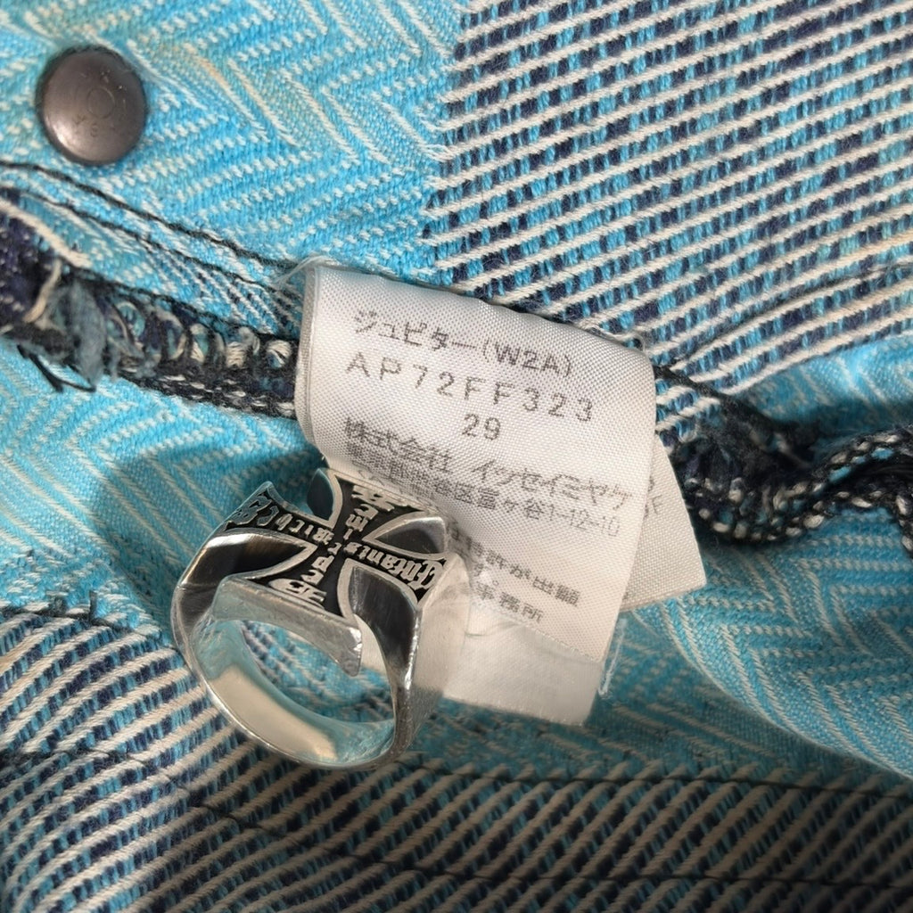 Issey Miyake A-POC Skeleton Jacquard Denim Jeans