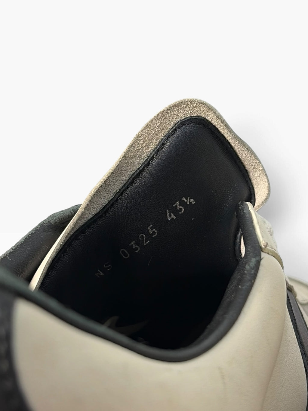 Dior Homme Off-White & Black Leather B01 Low-Top Sneakers
