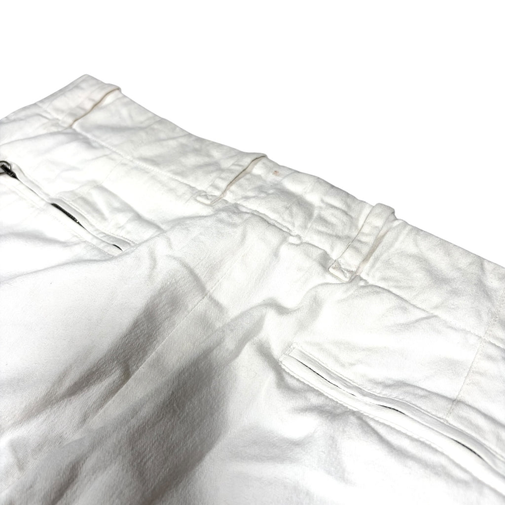 Dolce & Gabbana White Zip Trousers