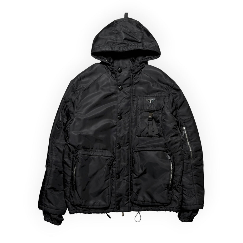 Prada Re-Nylon Technical Utility Hooded Jacket FW21